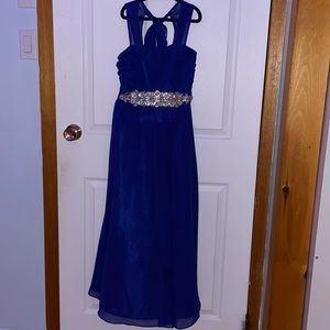 Royal blue dress for wedding event